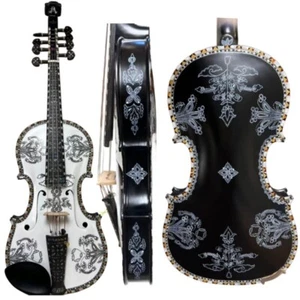 Hand made Norwegian fiddle 4/4 violin ( 4*4) Hardanger fiddle,powerful sound - Picture 1 of 12
