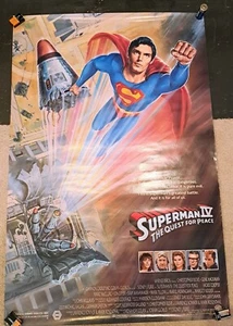 SUPERMAN IV THE QUEST FOR PEACE MOVIE POSTER 40" X 27" - Picture 1 of 3