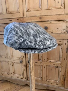 Mizen Head Ireland Wool Harringbone Flat Cap Large 7 3/8 - Picture 1 of 5