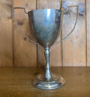 Medium NOT ENGRAVED vintage silver plate trophy, loving cup, trophies, trophy