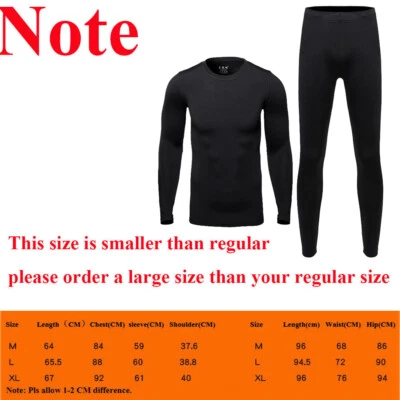 男式速干热滑雪骑行内衣长约翰长袖上衣底部 — 第 1/4 张图片