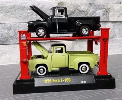 M2 Machines 1956 Ford F-100 Pickup Truck 2 Pack w/ lift MINT!!! - Image 1 of 3