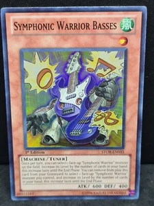 Yugioh Symphonic Warrior Basses STOR-EN033 Super Rare 1st Edition NM - Picture 1 of 2