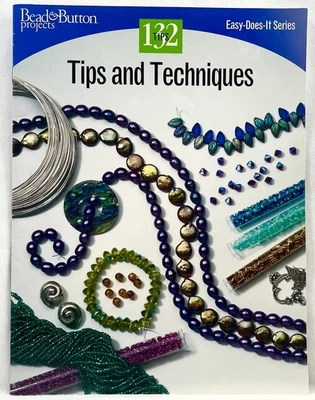 2003 Bead & Button Tips & Techniques Beading Book 132 Tips Jewelry Vintage 17686 - Image 1 of 3