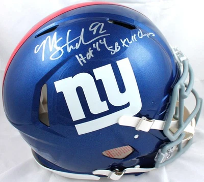Michael Strahan Signed Giants F/S Speed Authentic Helmet w/HOF SB-Beckett W Holo - Image 1 of 4