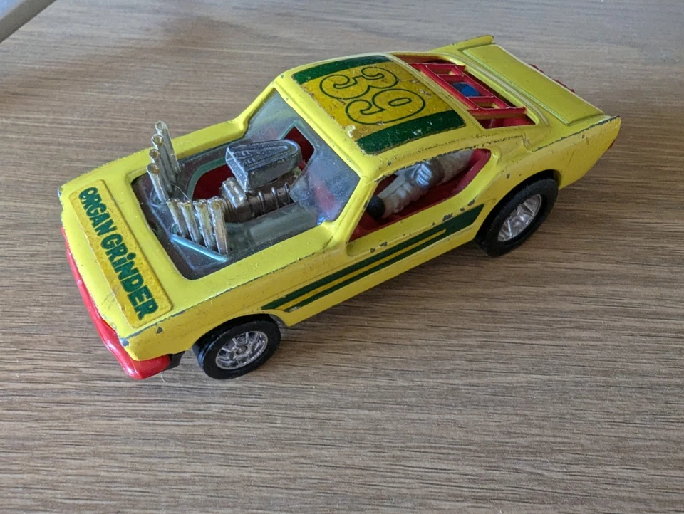 VINTAGE CORGI TOYS 166 FORD MUSTANG DRAGSTER MOEDOR DE ÓRGÃO MODELO FUNDIDO CARRO MUITO BOM ESTADO - Imagem 1 de 4