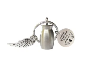 Small Cremation Urn for Pet Ashes Mini Pet Memorial Ashes Holder Key Chain Pe... - Picture 1 of 5