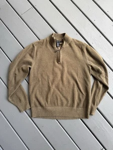 Vintage Men's Green Gray Structure long sleeve sweater Vintage Cotton Large - Picture 1 of 4