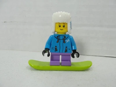 LEGO Girl Snowboarder minifigura 60235 vacaciones snowboard minifigura Foto 1 de 2