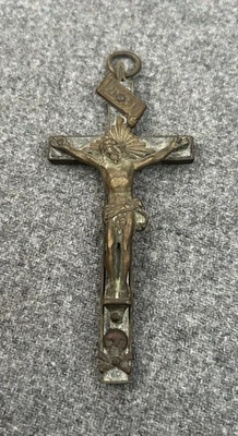 CRUCIFIX CROIX PECTORAL AUMÔNIER MILITAIRE ALLEMAND FRANÇAIS POILU WWI WW1 14 18 - Photo 1/3