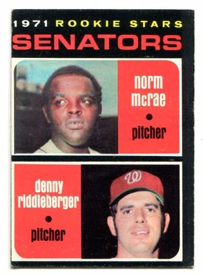 1971 Topps #93 Washington Senators 1971 Rookie Stars Baseball Card - Image 1 of 2