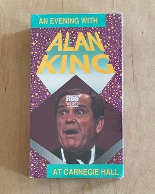 Standup Comedy Special AN EVENING WITH ALAN KING CARNEGIE HALL 1987 Sealed VHS - Image 1 of 4