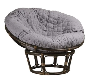 Papasan Cushion Cover - Quilted Shape Soft Microfiber Fabric Zippered Papasan - Picture 1 of 9