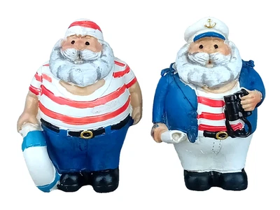 2er Set Figuren Seeleute Kapitän Matrose 6x3,5x4cm maritime Deko (DZ-B) - Bild 1 von 4