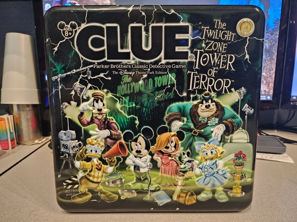 Disney Clue The Twilight Zone Tower Of Terror 2007 juego de mesa completo - firmado Foto 1 de 4