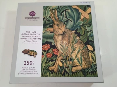 Wentworth Wooden Jigsaw Puzzle, 250 pcs, The Hare - Forest Tapestry by W. Morris - Image 1 of 4