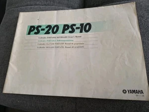Yamaha PS20 PS10 Portable Keyboard User Operating Manual - Picture 1 of 5