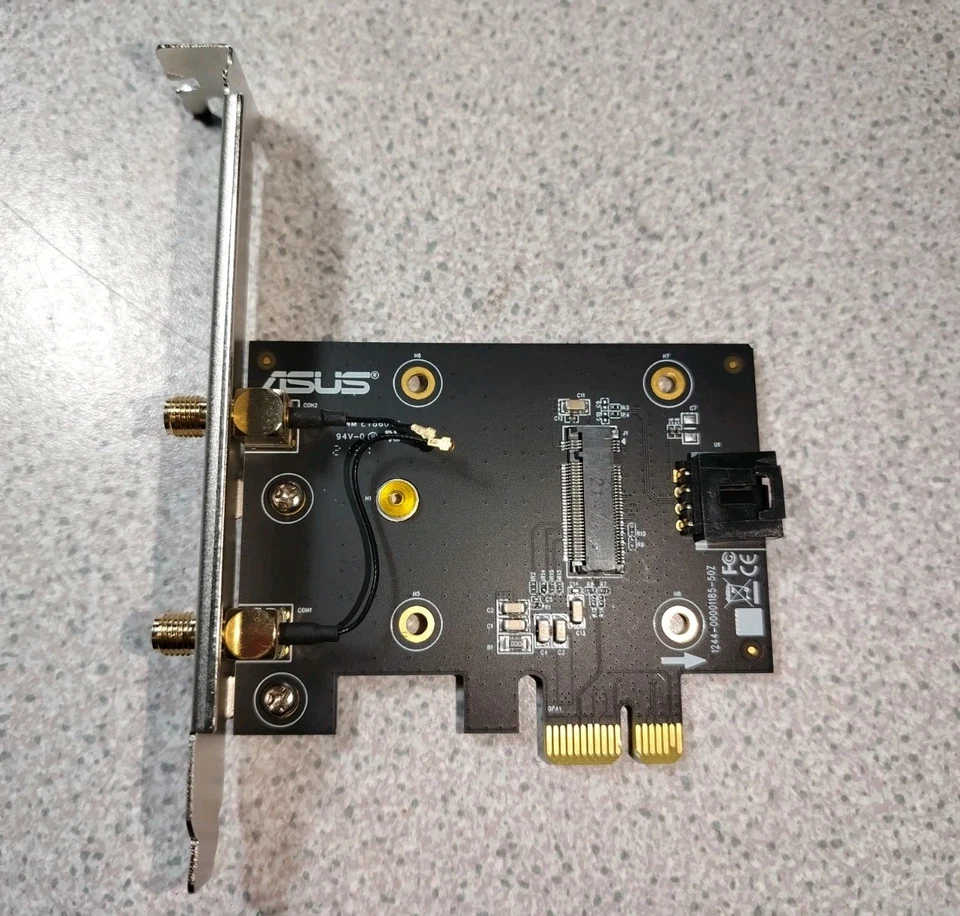 Adattatore scheda WiFi originale ASUS PCIe x1 M.2 (SOLO SCHEDA SENZA MODULO WIFI)  - Immagine 1 di 1