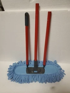 O-Cedar Dual-Action Mikrofaser Kehrmaschine Staubwischer, rot, blau - Bild 1 von 1