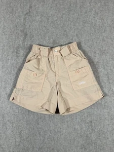 AFTCO Camo Fishing Shorts Button Pockets Kids Size 24 (8 Years) Peach - Picture 1 of 7