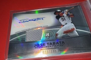 2010 Bowman Platinum Relic Refractor /740 Jose Tabata #PAR-JT Rookie Auto RC - Picture 1 of 4