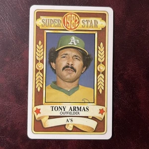1982 Perma-Graphics Topps Set TONY ARMAS Super Star Credit Card #17 A'S **MINT** - Picture 1 of 1