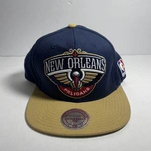 New Orleans Pelicans - Mitchell & Ness - Snapback Hat Cap - NBA Side Logo - Picture 1 of 5
