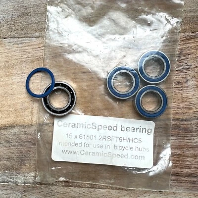 CeramicSpeed 61801 / 6801 2RS Bola Cerámica Bicicleta Rodamiento Estándar Foto 1 de 3