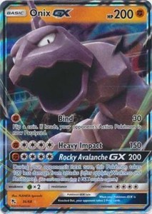 Onix GX - 36/68 - Pokemon Hidden Fates Sun & Moon Ultra Rare Card NM