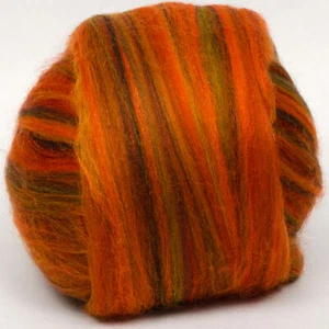 Merino/Silk (70/30) Dyed Monarch Butterfly Top DHG 100g Wool Roving Red - Bild 1 von 2