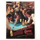 Kirstie Alley Cuervo 80S Vintage Print Ad Actress Cheers Tequila Pool Men Party