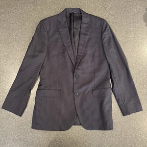 Brooks Brother Blue Pinstripe Wool Blazer Size 40R - Picture 1 of 8