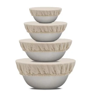 Cubiertas de tazón de tela reutilizables para prueba de pan - 4 piezas, lavables y todo-n... - Imagen 1 de 9