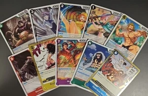 One Piece 10 Random Rares - All Colors All Sets (Picture Example Only) NM+ ENL - Picture 1 of 1