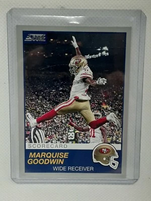 Marquise Goodwin 2019 Score Football - SCORECARD #309 - San Francisco 49ers - Image 1 of 2