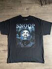 Snoop Dogg T-Shirt Size M Black Retro Rap Hip Hop Graphic Cotton Short Sleeve