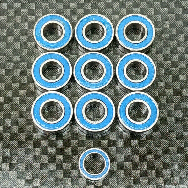 TUNING KUGELLAGERSATZ "DELUXE" FÜR TAMIYA DT-01 FIGHTER BUGGY 10 GUMMI LAGER - Bild 1 von 1