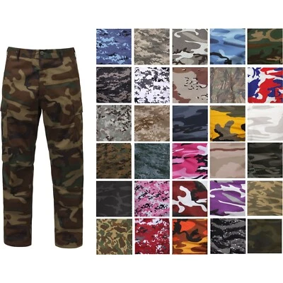 Rothco BDU Pants Camouflage Tactical Uniform 6-Pocket Cargo Military Fatigues - Image 1 of 2