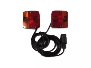 Magnetic Rear Trailer Lights 7.5M Cable (4 Function Tail Lamps Towing Caravan) - Picture 1 of 4