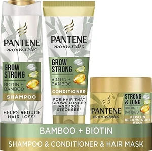 Pantene Grow Strong Shampoo And Conditioner Set + Keratin Hair Mask - Picture 1 of 1