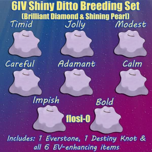 6IV Shiny Ditto Japanese or English Pokemon Brilliant Diamond and Shining Pearl - Afbeelding 1 van 21