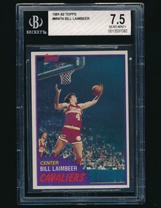 1981-82 Topps rookie #MW74 Bill Laimbeer RC BGS 7.5 - Foto 1 di 2