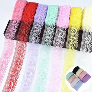 Lace Ribbon For Sewing 40MM Lace Trim 300 Yards DIY Embroidered Decoration - Picture 1 of 25