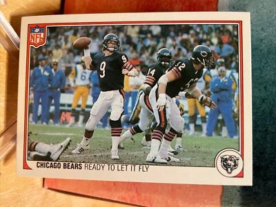 1983 Fleer Teams in Action Chicago Bears Jim McMahon Rookie - Payton #7 - Image 1 of 2