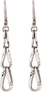 John Hardy Bamboo Dangle Drop Earrings in sterling silver - Picture 1 of 11
