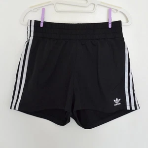 Pantaloncini Adidas Originals Small S Adicolor nero bianco tre righe vita alta - Foto 1 di 6