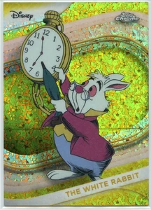 2025 Topps Chrome Disney #180 The White Rabbit Yellow Diamond Refractor - Picture 1 of 2