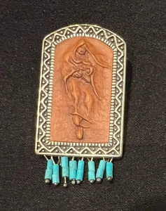 Carolyn Pollack Sterling Silver Andrew Rodriguez Pendant brooch Pin Mother Child - Picture 1 of 8