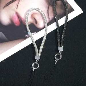 Bright Diamond Crystal Anti-lost Rope Keychain Hanging Cord Phone Accessories - Photo 1 sur 17
