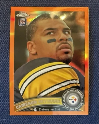 2011 Topps Chrome Cameron Heyward #117 Rookie RC Orange Refractor - Image 1 of 2